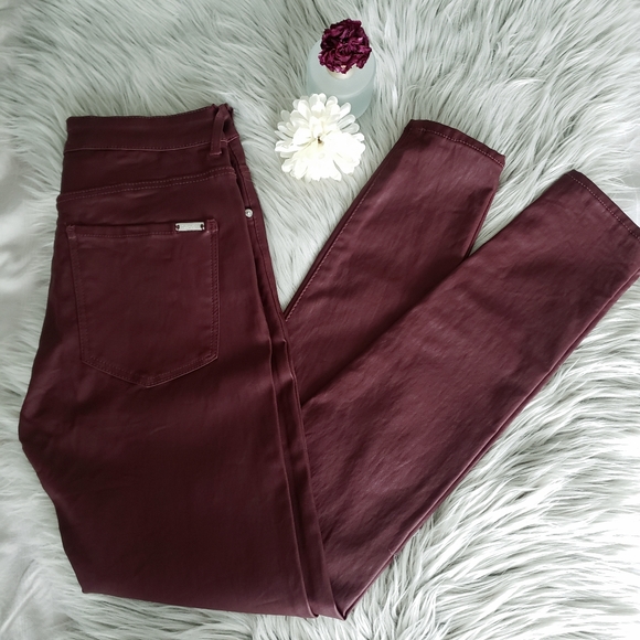 Host Pick 🥐 Mango Burgundy Jegging Pants - Picture 2 of 9